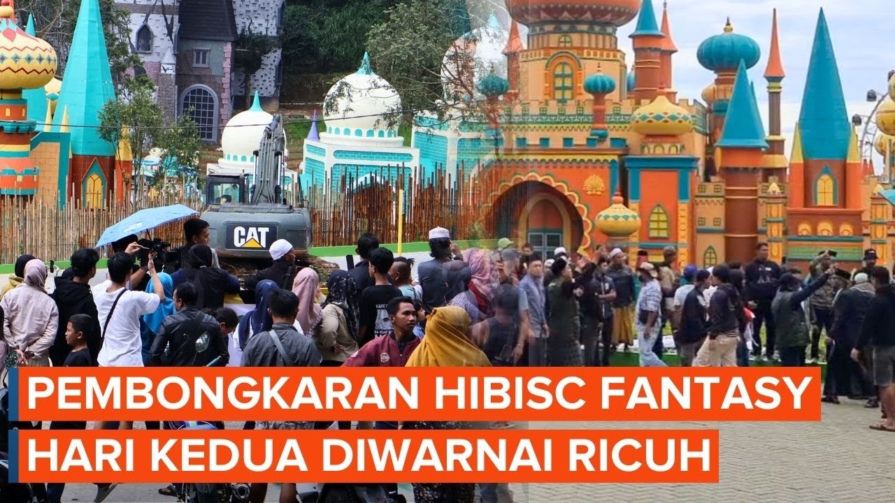 Momen Pembongkaran Hibisc Fantasy Kembali Diwarnai Ricuh Warga-Karyawan