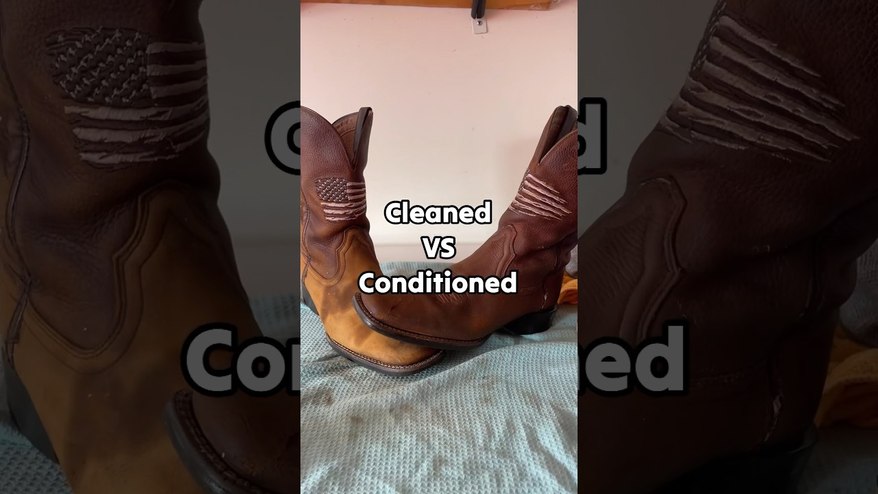 Ariat Boot Cinematic Detail 😅 #staytuned #ariat #boot #cleaning #leather #morganwallen