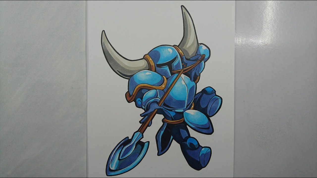 Time Lapse Drawing: Shovel Knight from 'Shovel Knight'