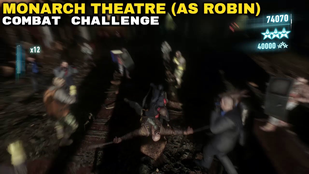 Batman: Arkham Knight - Monarch Theatre (as Robin) - Combat Challenge