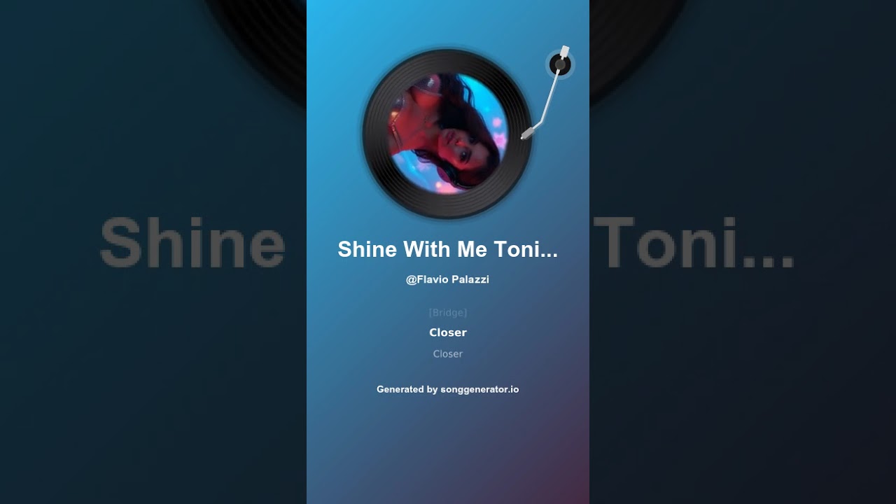 Shine With Me Tonight