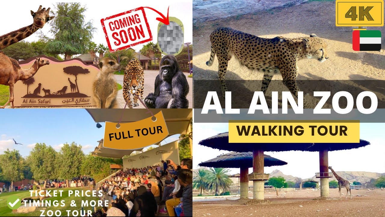 Al Ain Zoo Full Walking Tour 4K | LARGEST ZOO Abu Dhabi - UAE Attractions 🇦🇪
