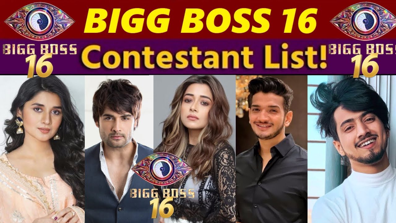Bigg Boss 16 Contestants List | Bigg Boss 2022 | Salman Khan | BB16