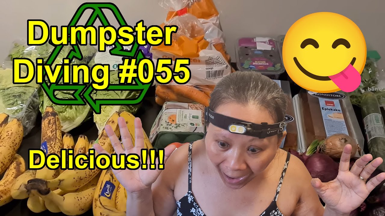 Dumpster Diving 55 -  We found egg,  cake and onion😍😍