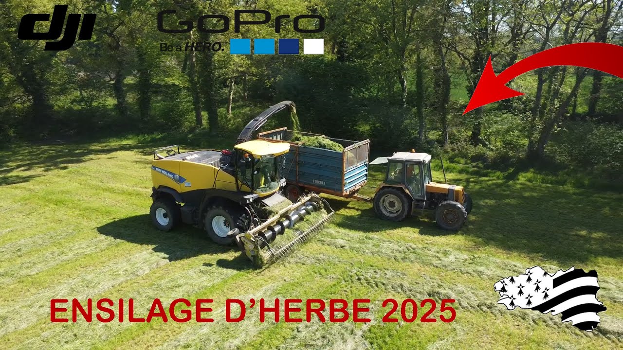 ENSILAGE D'HERBE 2025 en BRETAGNE !