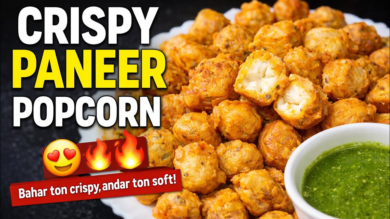 🧀✨ Super Crispy Paneer Popcorn Recipe | ਪਨੀਰ ਪੌਪਕੋਰਨ ਬਿਲਕੁਲ ਬਜ਼ਾਰ ਵਰਗਾ