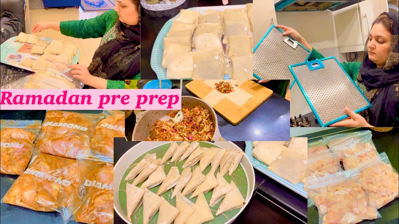 Pre Ramadan prep || Chicken marination || Chicken cheese samosa || chicken vegetable Box