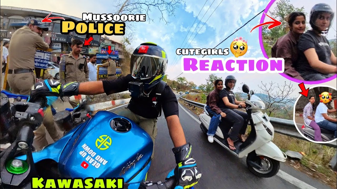 Uttrakhand Mussoorie Market Reaction on My  Ninja1000 👀 || Police Caught my Superbike 😭