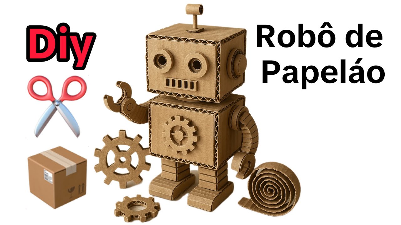 Robô de Papelão - Trabalho Escolar