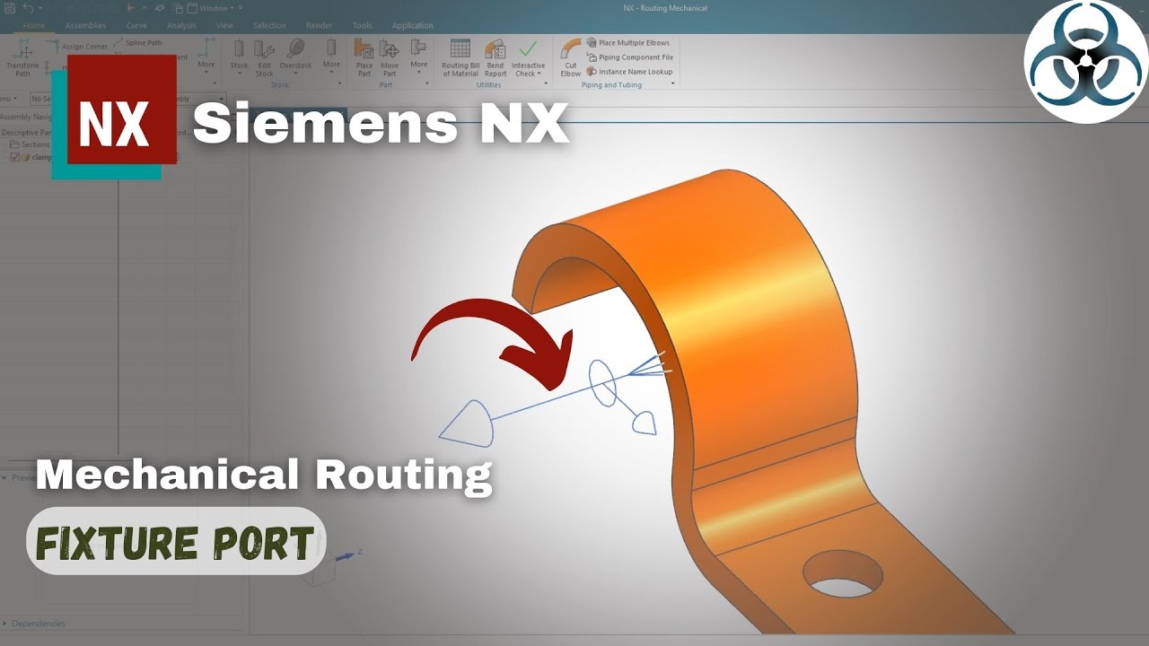 Siemens NX - Mechanical Routing || Create Fixture Port