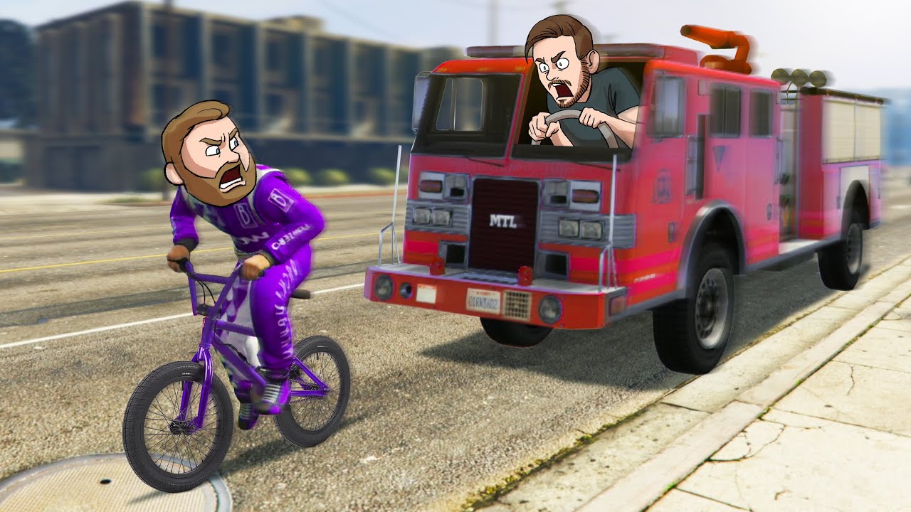 Escape The Firetruck Challenge! | GTA5