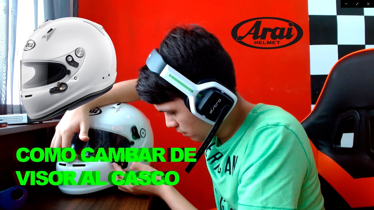 Como Cambiar de visor al Casco Arai SK6 (GP6-S)