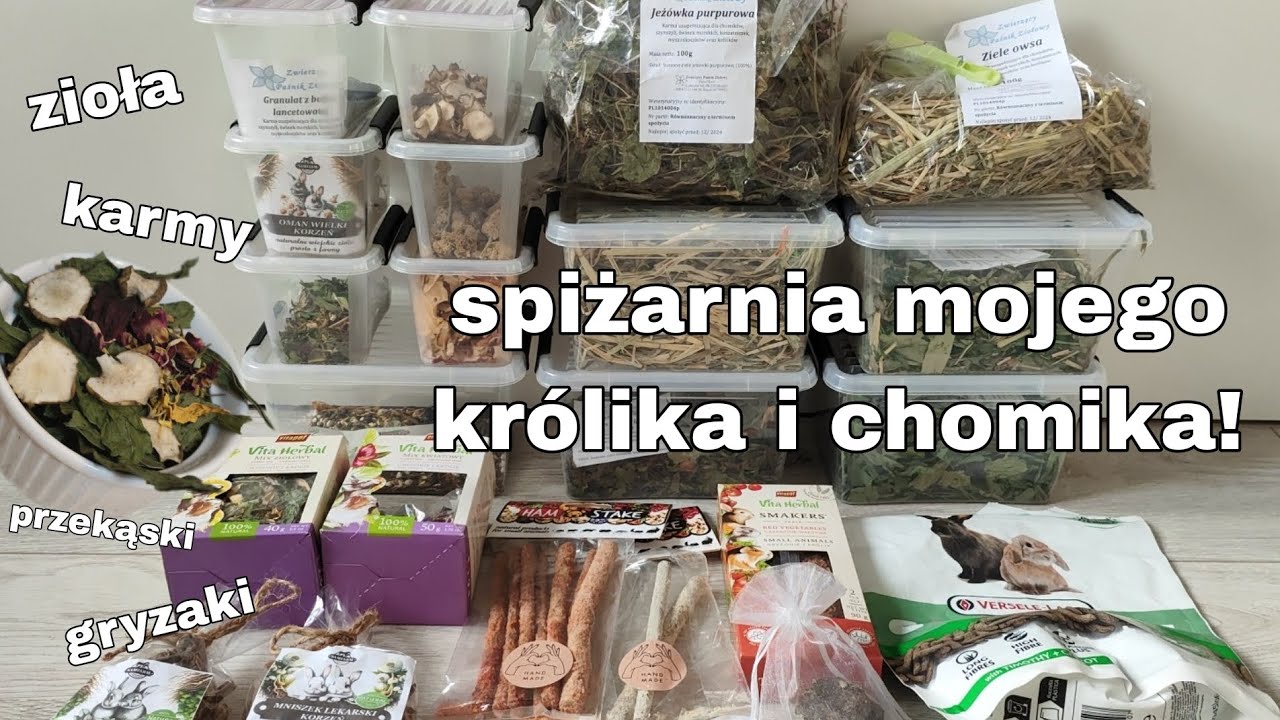 SPIŻARNIA KRÓLIKA I CHOMIKA 🎀🐰🐹