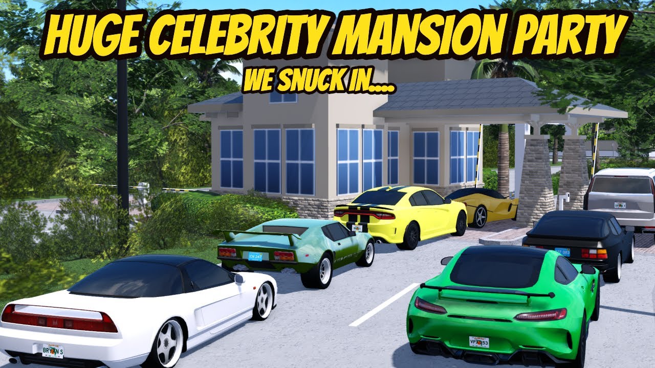 Southwest, Florida Roblox l Celebrity Mansion Party RP *SNUCK INSIDE*