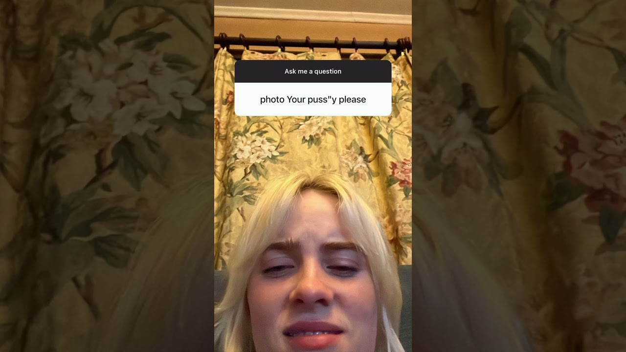 @BillieEilish ask me a question Instagram Stories