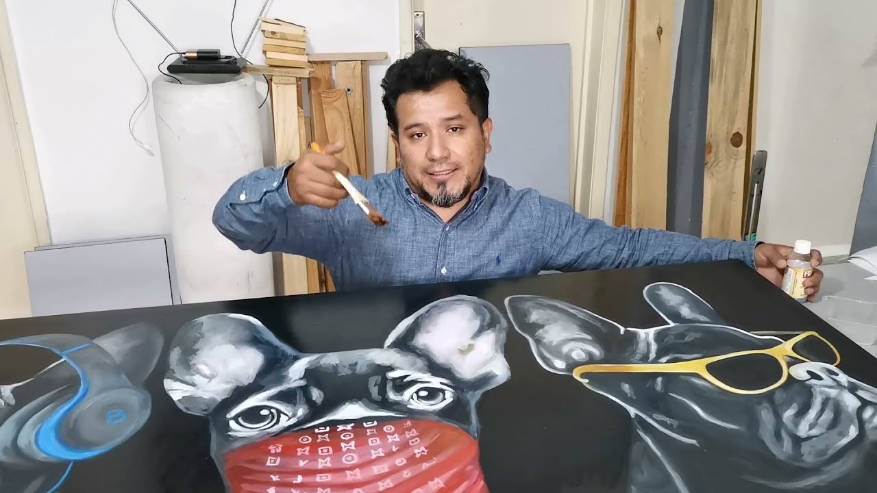 como Barnizar una pintura acrilica