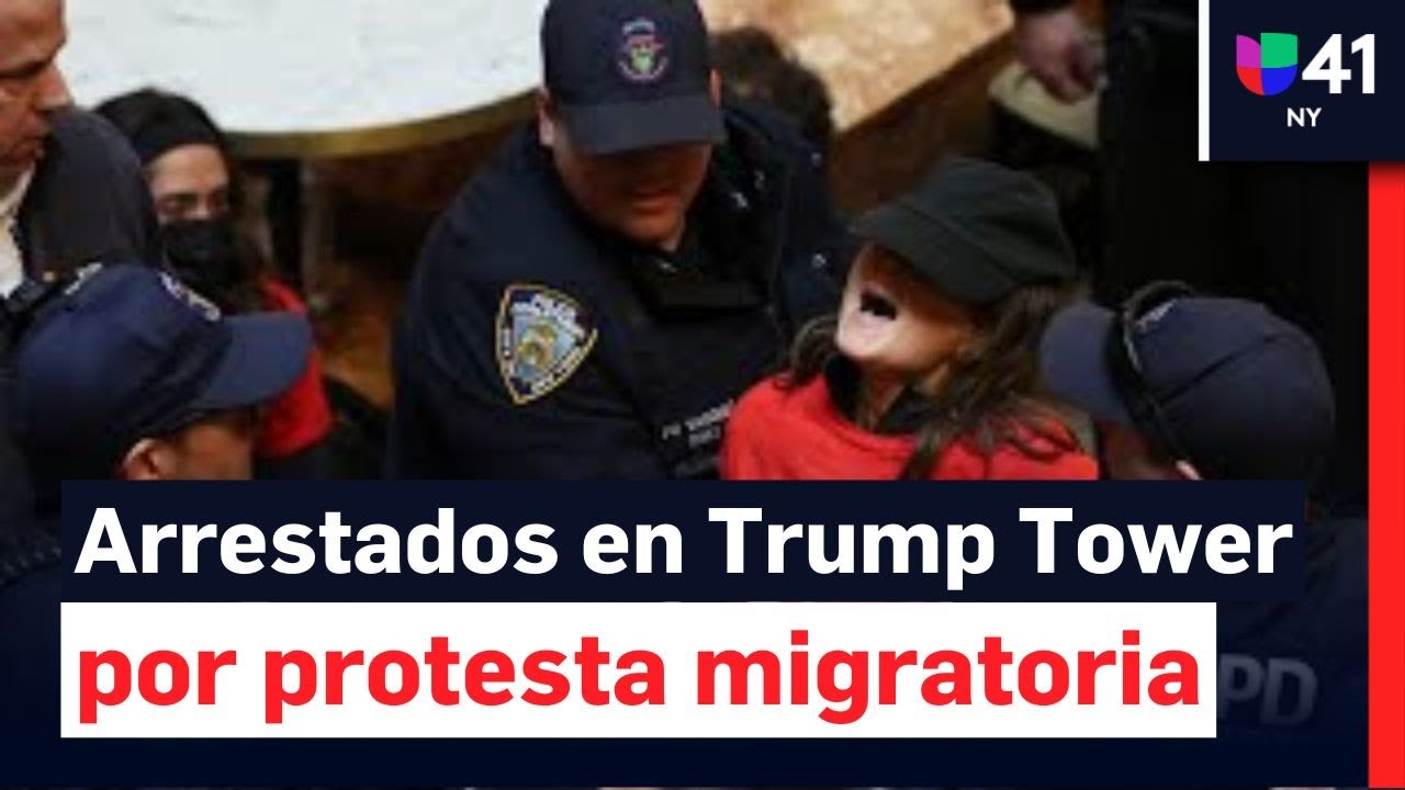 Manifestantes arrestados en Trump Tower por protestar por detención del activista palestino