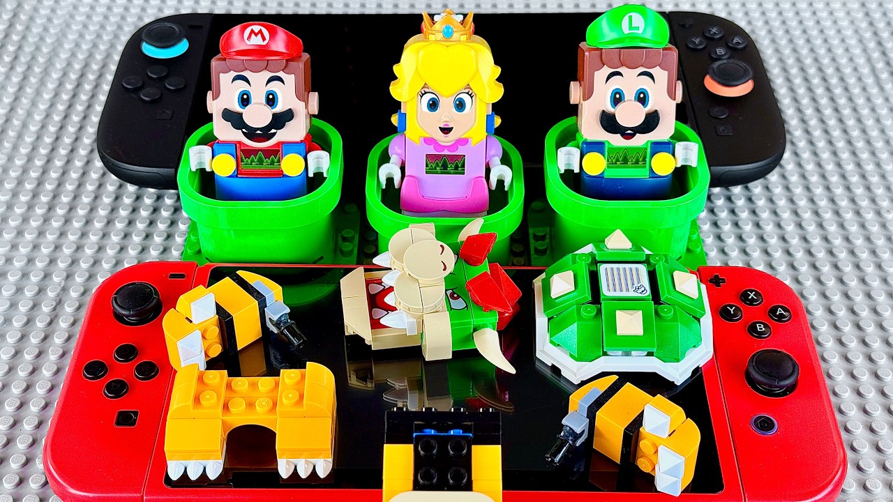 Mario, Peach & Luigi save BOWSER! But WHY? #legomario