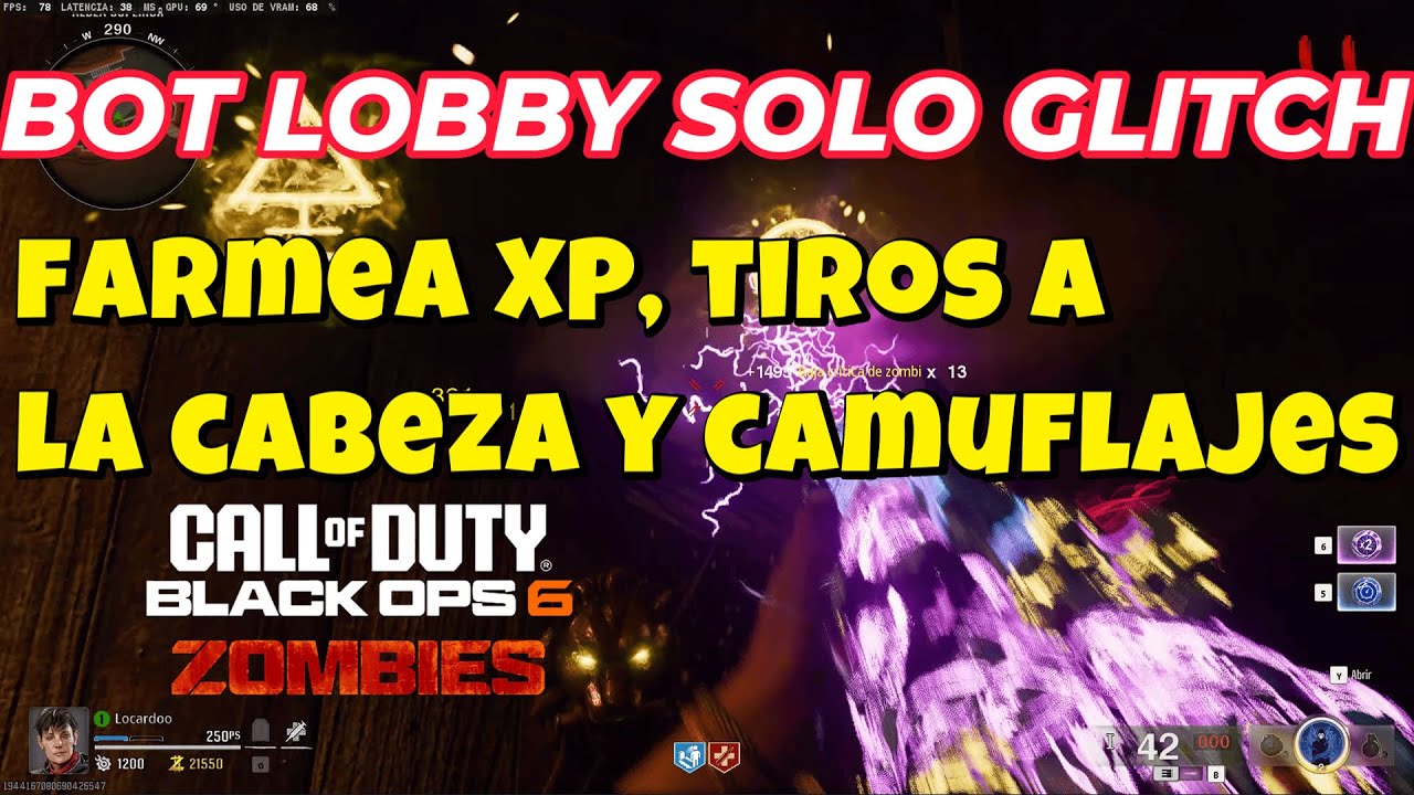 BO6 GLITCH HEADSHOTS INFINITOS, CAMOS, XP LOBBY ZOMBIES