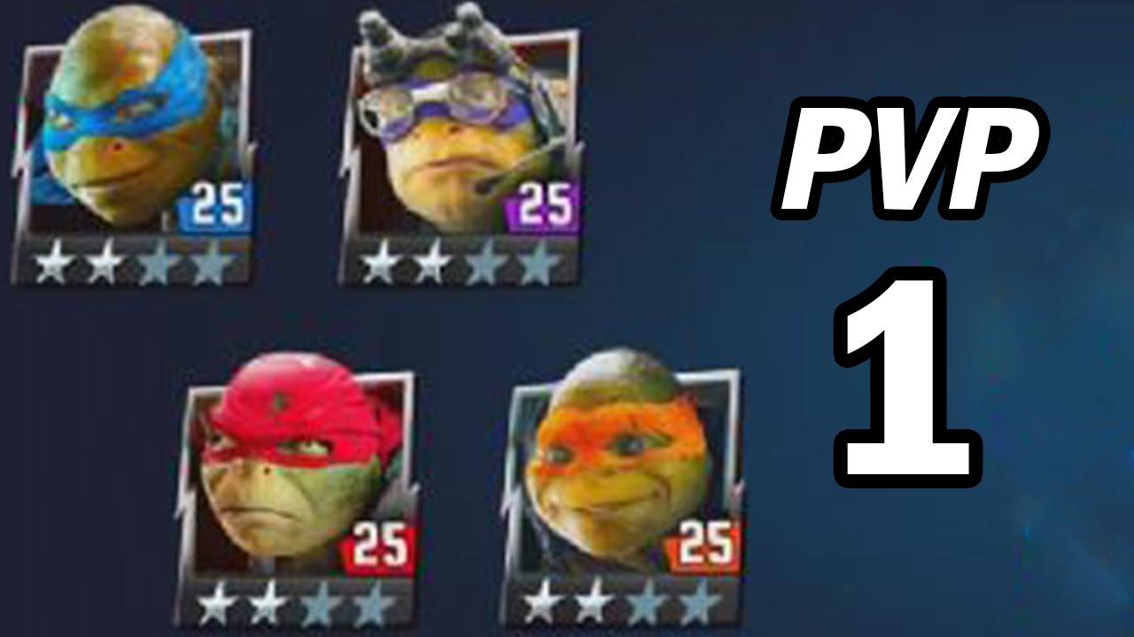 TMNT Legends PVP #1 (Leonardo, Raphael, Michelangelo, Donatello The Movie)