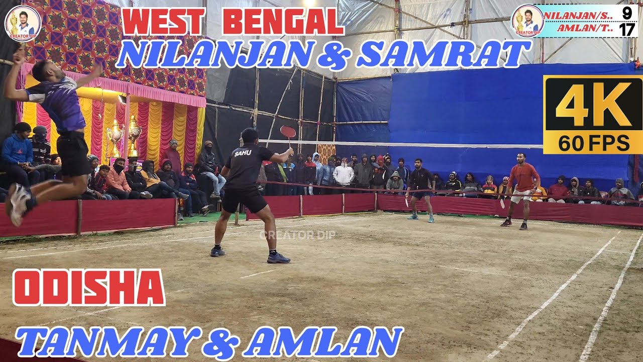 🏆PANAGHAR BADMINTON NILANJAN SAMRAT 🆚️ TANMAY AMLAN SET-1 #badminton