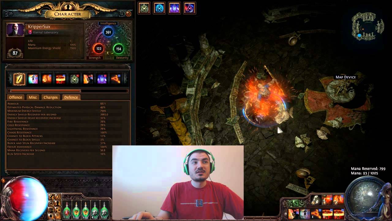 [Path of Exile] Chaos Inoculating My Burning Discharge
