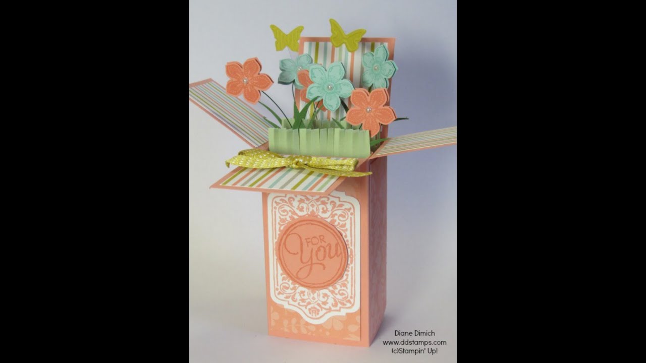 Stampin' Up! Pop Up Surprise card using the Petite Petals stamp set