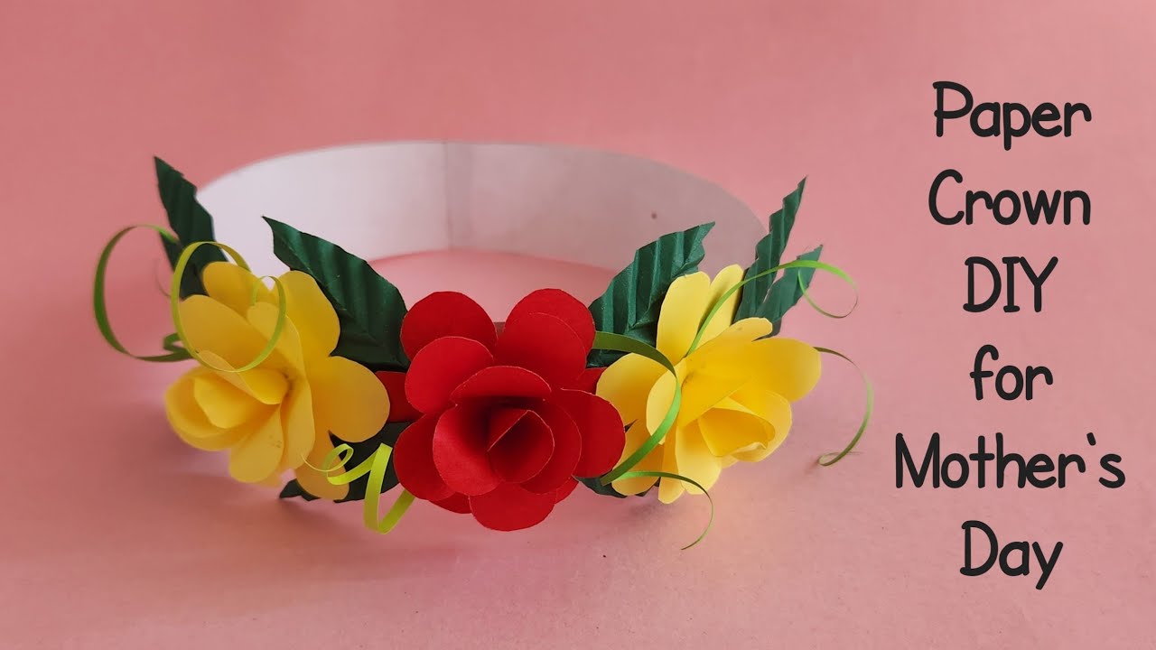 Mother's Day Special Crown | How to make Paper Flower Crown | Tiara Crown for Mom DIY | Paper Crowns