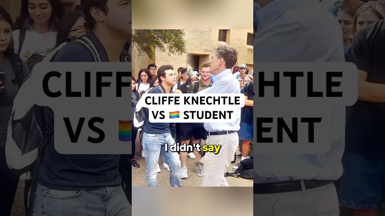 CLIFFE DEBATES GAY STUDENT (MUST WATCH)