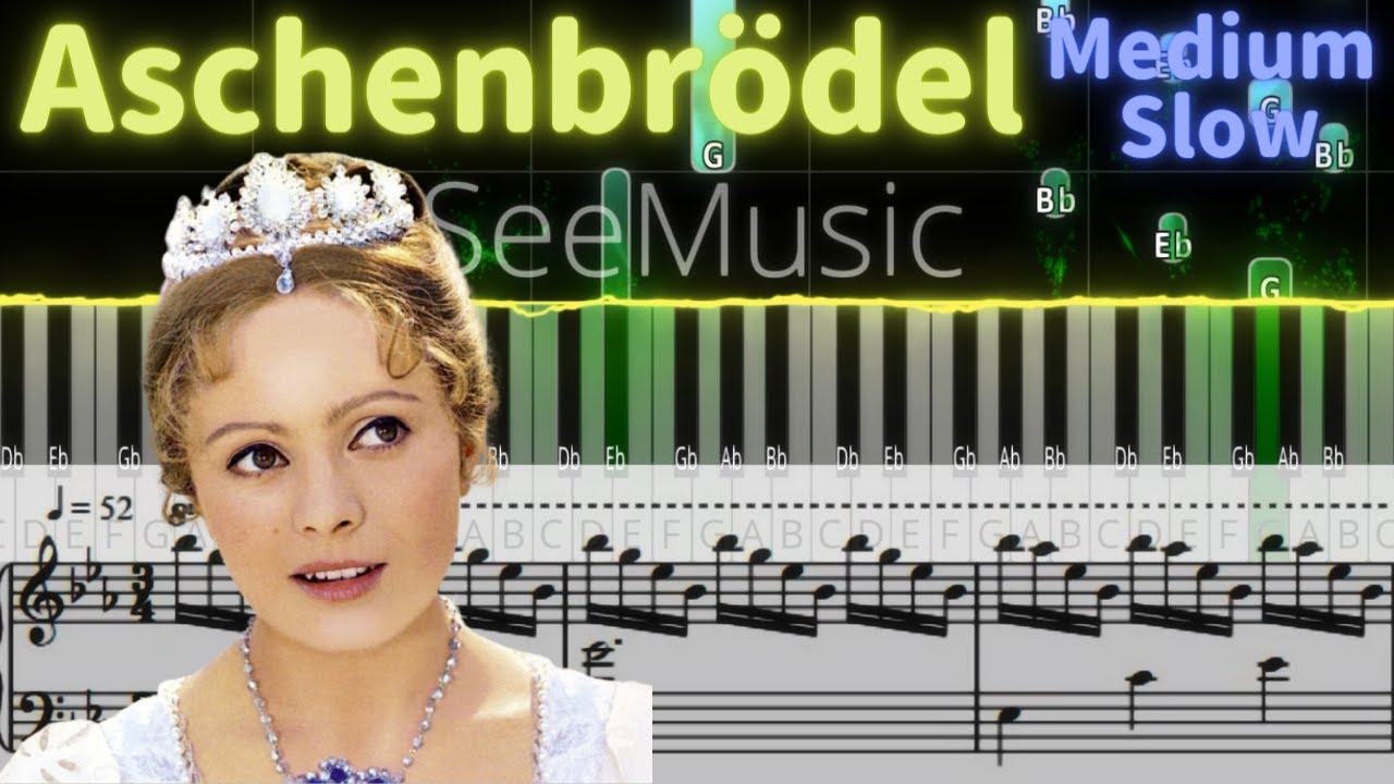 [Piano Cover] Drei Haselnüsse für Aschenbrödel - Karel Svoboda - Medium Slow [Sheet music]