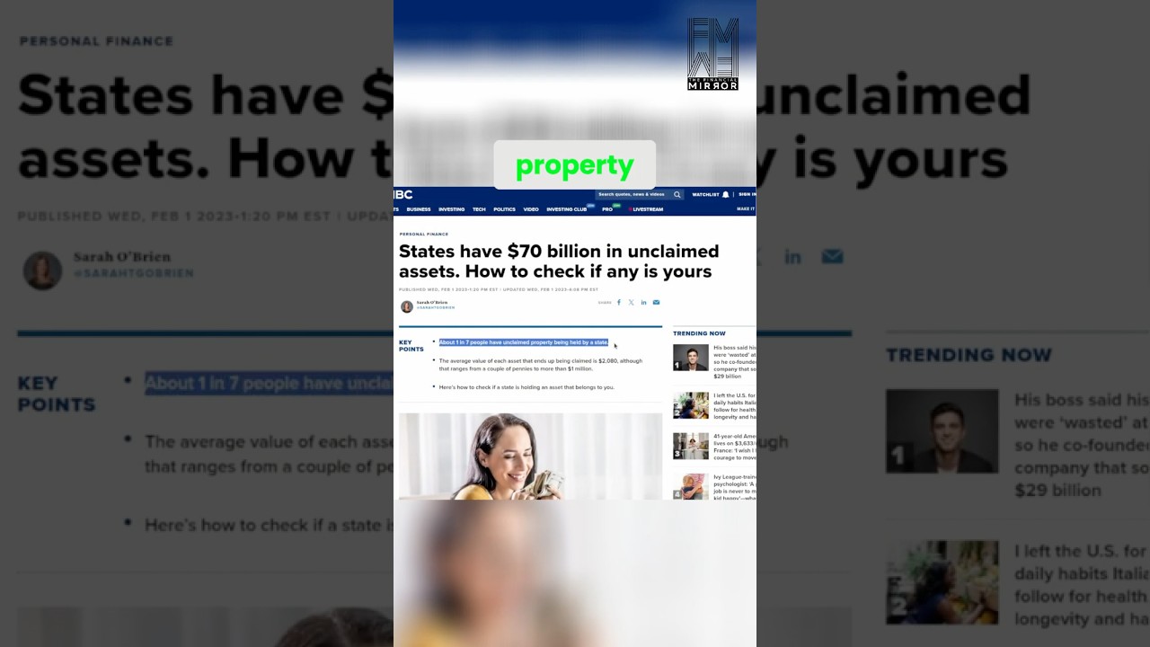 Find Your Hidden Money: Unclaimed Property Explained