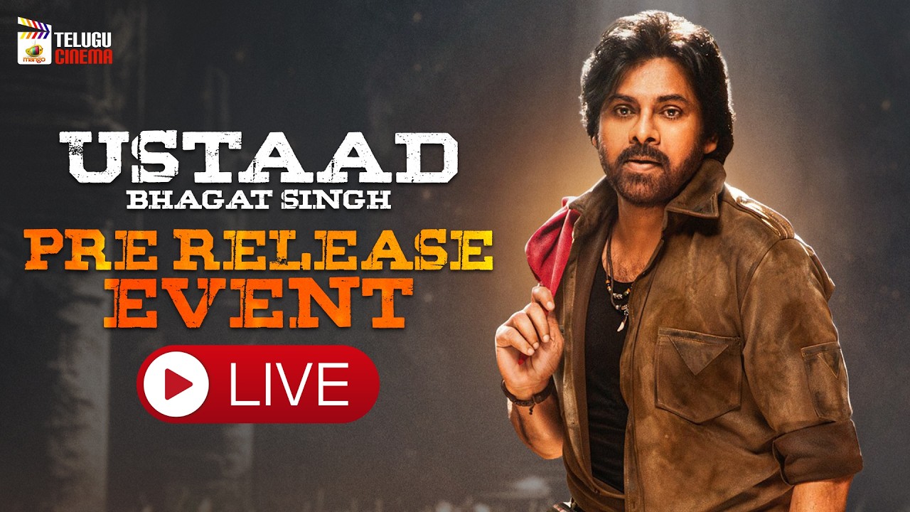 Ustaad Bhagat Singh Pre Release Event LIVE | Pawan Kalyan | Sreeleela | DSP | Thaman |Harish Shankar