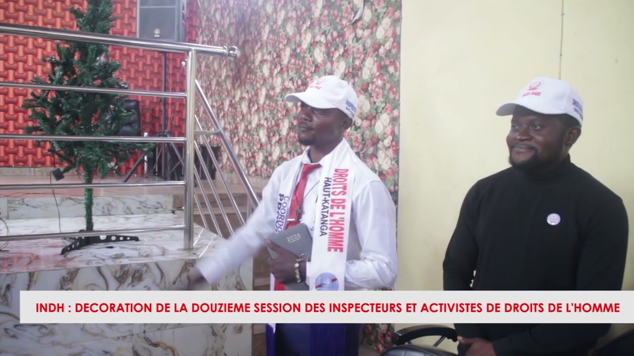 Première décoration de l'an 2026, à l'INDH haut-katanga.