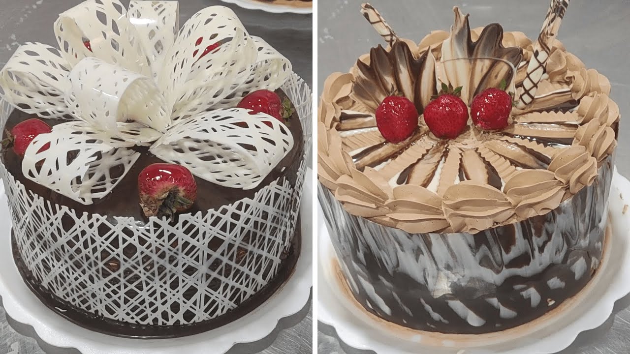 El mejor tutorial para decorar pasteles hermosos con chocolate |Ideas increíbles para decorar tortas