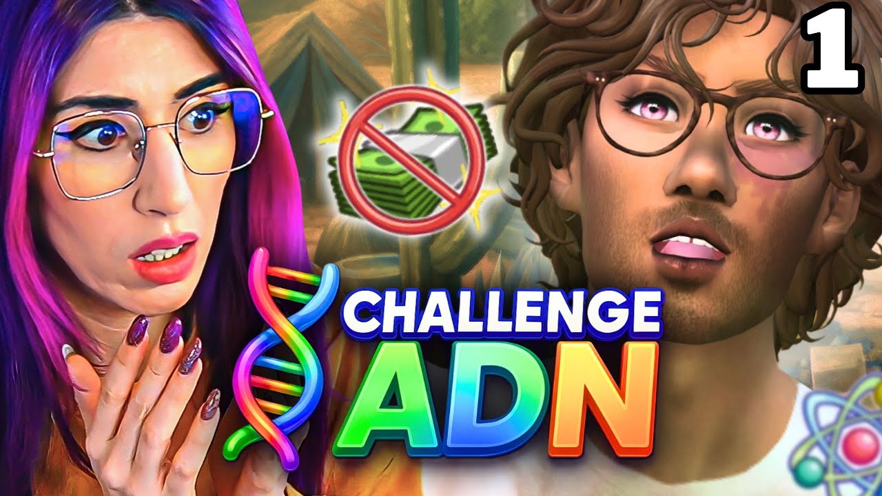 EP.1| Un savant fou SDF 🧬 CHALLENGE ADN [LIVE REPLAY] - SIMS 4