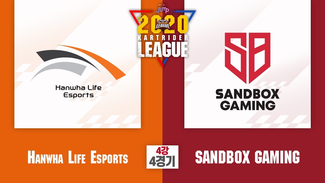 4강 4경기 Hanwha Life Esports vs SANDBOX GAMING [2020 SKT JUMP 카트라이더 리그 시즌1]