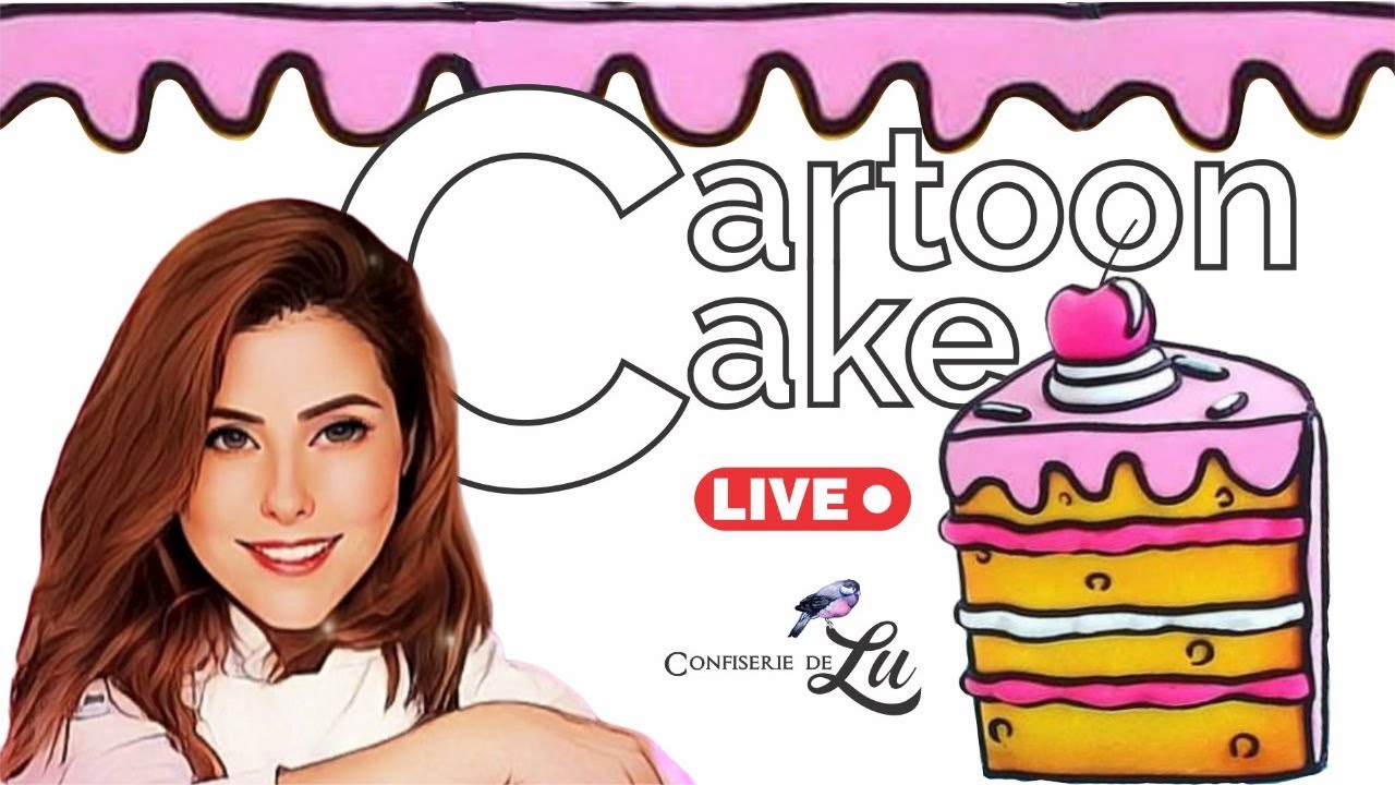 Live *TENDÊNCIA 2022* -  Parace desenho mas não é: Como pintar o Cartoon Cake em pasta americana
