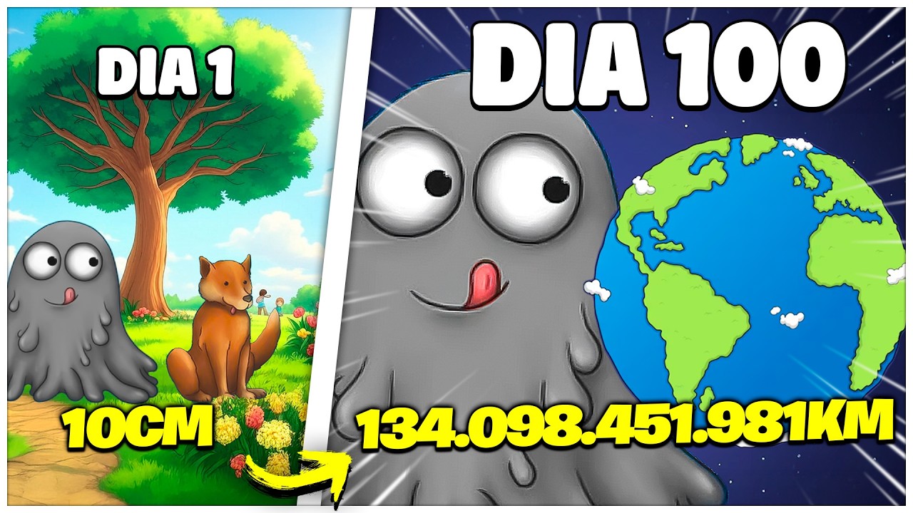 100 DIAS CRESCENDO DE 0,1mm ATÉ 132.098.451.981 Km | Tasty Planet Forever