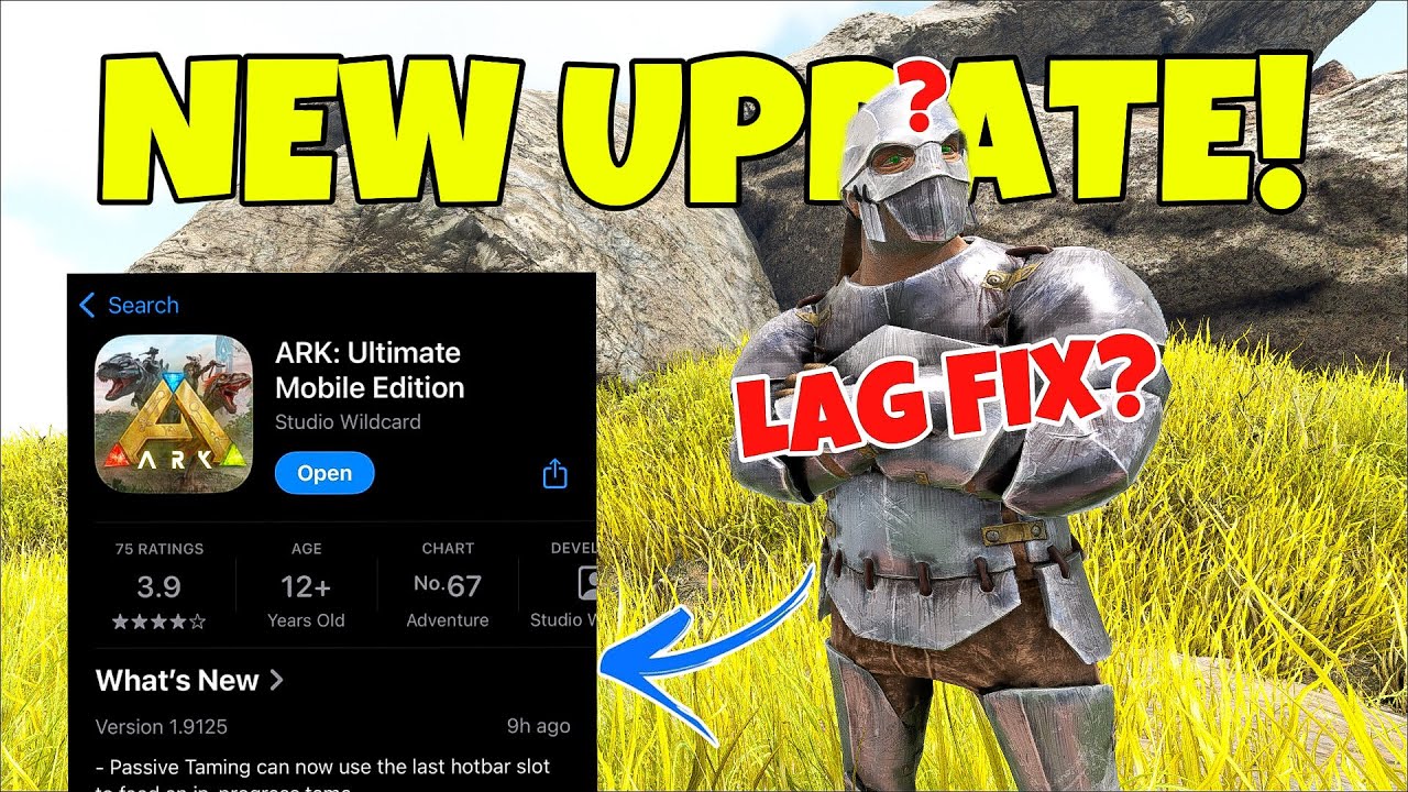 Ark Mobile New Update is Here! 😱 Optimisation + No Lag? New Save Data Mehod No Cryosickness & More!