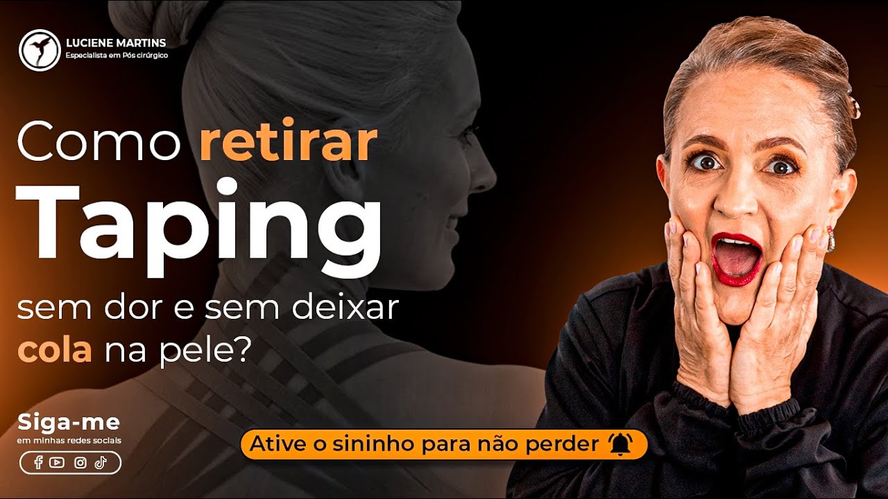 Como retirar taping sem dor e sem deixar cola na pele