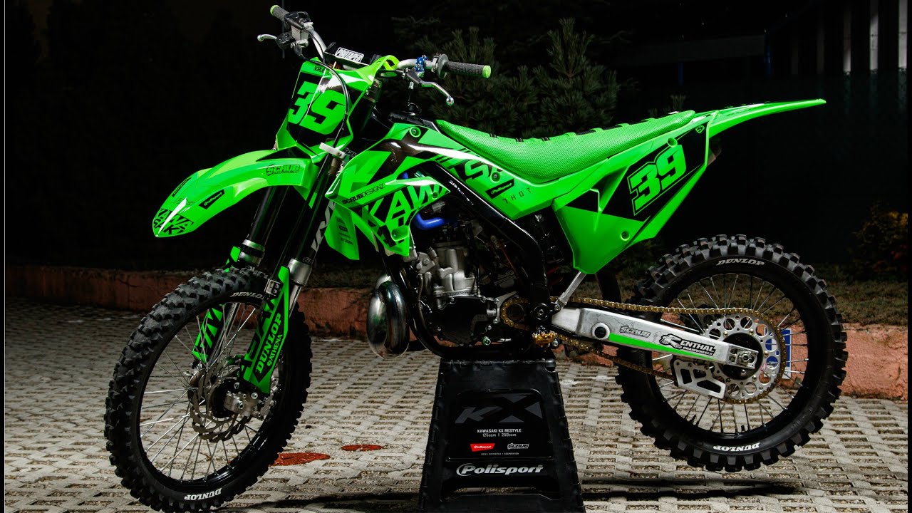 SCRUBDESIGNZ mx graphics | KX Restyle Plastics Kit by POLISPORT | Kawasaki KX 125 - 250 2003 - 2008
