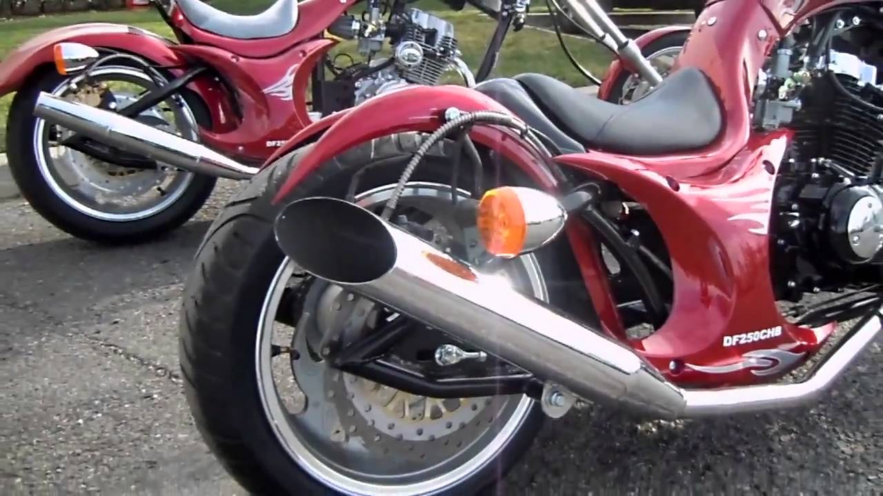 Chinese motorcycle 250cc Street Legal 3/4 Chopper Review