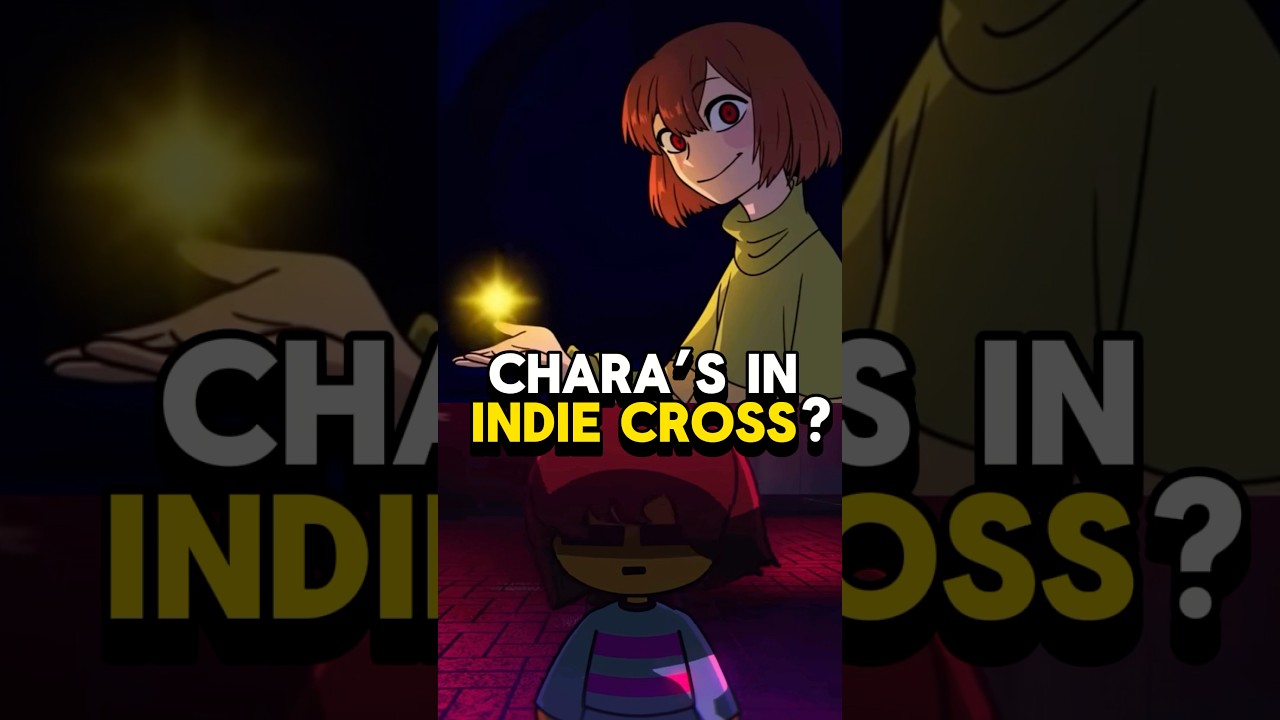 CHARA Is In INDIE CROSS? #indiecross #chara #undertale #frisk #animation #indiegame #indie #ccart