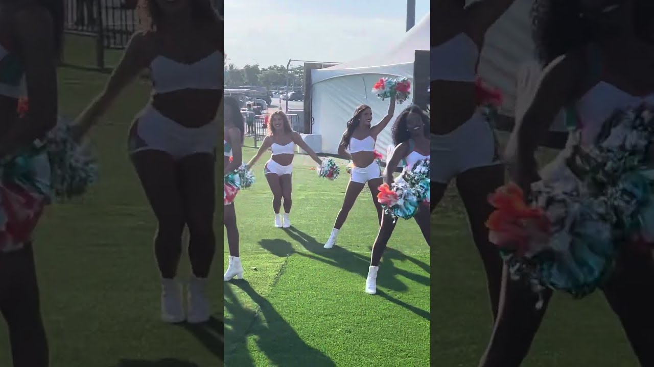 Miami Dolphins Cheerleaders at Hard Rock Stadium FanZone