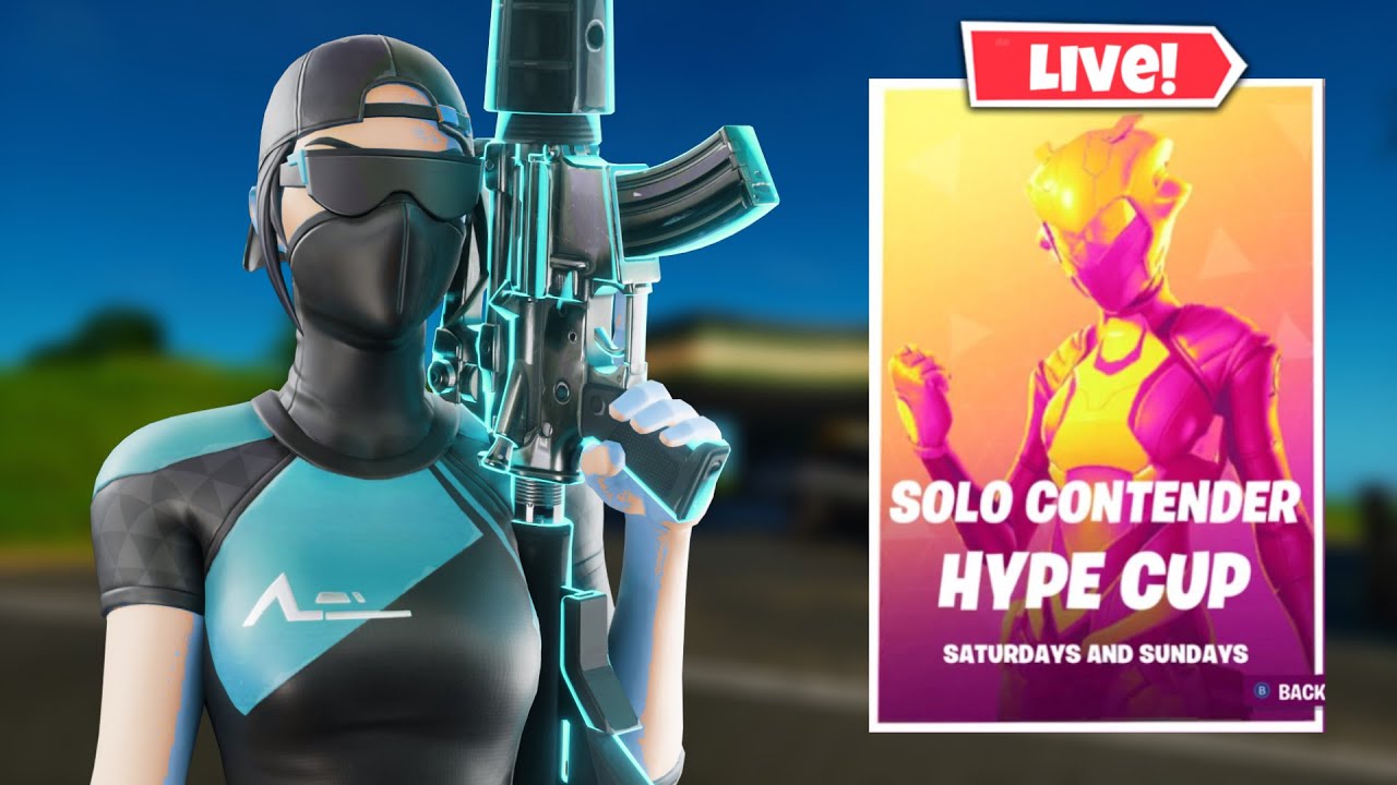 *LIVE* Solo Contender Hype Cup Fortnite Chapter 3! PS4 Player (60fps) 🔴