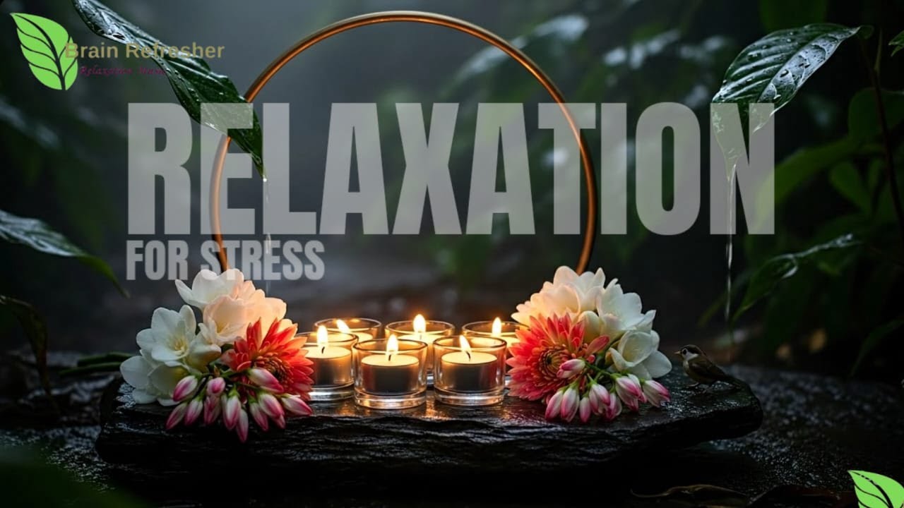 (4K) Deep Relaxation Music for Stress Relief | Candle Light & Calm Nature Sounds for Peaceful Mind