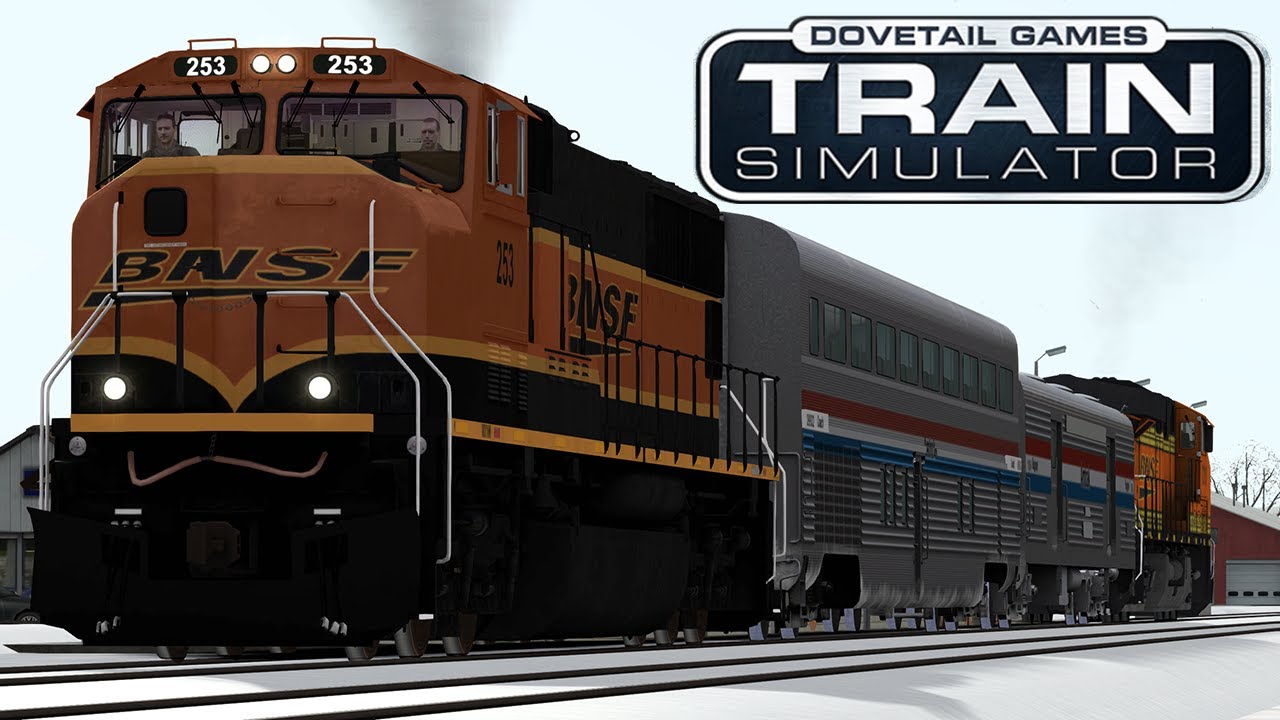 BNSF Snow Train On Marias Pass - Train Simulator Classic