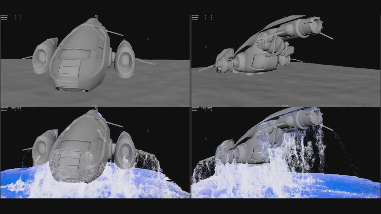 Spaceship Rises From Water maya bifrost (High res)