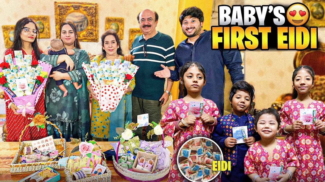 Eid Day 1❣️Komal Baby & sarey Bachoo ko Eidi dy Di💰Shazi ko buhat miss kia 😓