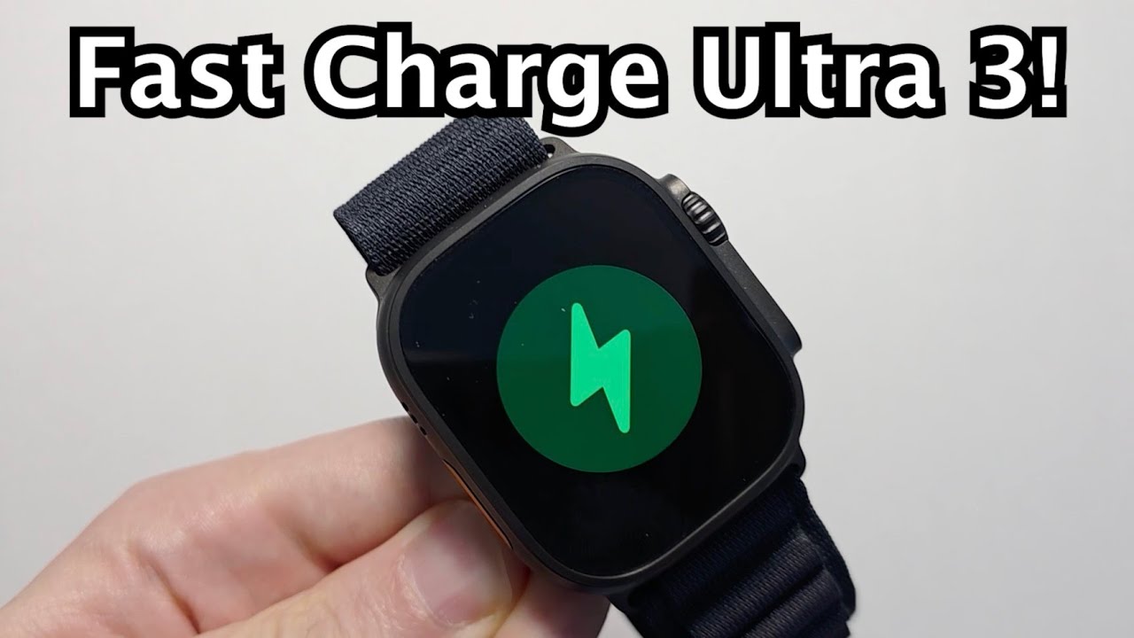 Apple Watch Ultra 3: как заряжать, в том числе быстро! (4 способа)